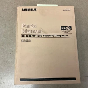 CATÁLOGO DE LIBROS MANUAL DE PIEZAS CAT Caterpillar CS/CP-433E VIB. COMPACTADOR sn CFK CFP - Imagen 1 de 4
