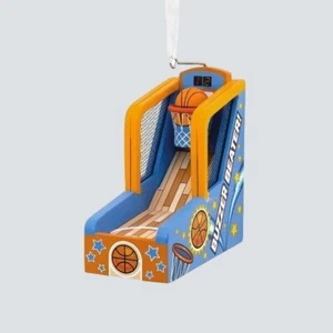 Hallmark Árbol de Navidad Adorno Baloncesto Juego de Tiros Aro Arcade Zumbador - Imagen 1 de 2