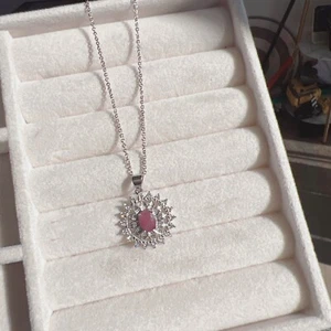 Beautiful Pendant With Natural Real Ruby Necklace - Picture 1 of 3