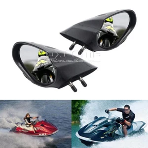 Pair Motorboat L&R Side Rearview Mirrors For Yamaha VX110 VX1800 V1 WaveRunner - Picture 1 of 12