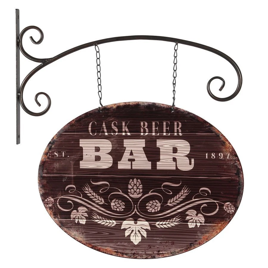 Lsjuee Blechschild Irish Pub Wanddekoration | 4x16 Zoll (ca. 10x40 Cm) | Vintage Retro Design