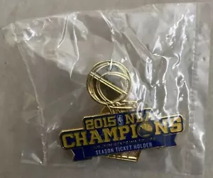 New 2015 NBA CHAMPIONS Golden State Warriors Season Ticket Holders Lapel Pin NIP - Picture 1 of 2