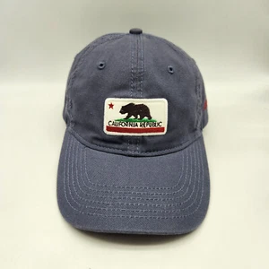 California Republic Bear Patch Hat Cap Coronado Strap Back Blue - Picture 1 of 8