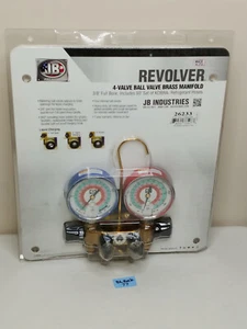 Jb Industries 26233 Manifold Gauge, 4-Valve New-Old Stock - Picture 1 of 5