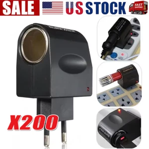 100-240V AC To 12V DC Car Cigarette Lighter Socket Power Adapter Converter LOT - Picture 1 of 17