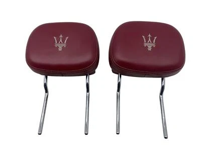 Maserati Levante 2017-2020 OEM REPOSACABEZAS ASIENTO DELANTERO IZQUIERDO Y DERECHO DERECHO DERECHO | CUERO ROJO Foto 1 de 4