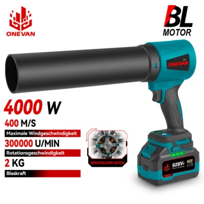 Bürstenloser Akku Bläser Turbogebläse Turbo Luftgebläse Gebläse für Makita 18V - Bild 1 von 4