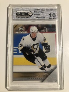 SIDNEY CROSBY, 2005-06 UD Die Cast Collectibles ROOKIE Card # DCSC1, GEM MINT 10