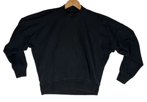 Women's Nike ESC Crew Neck Black Sweater Sweatshirt Italy Size Small DC1127-010 - Picture 1 of 10
