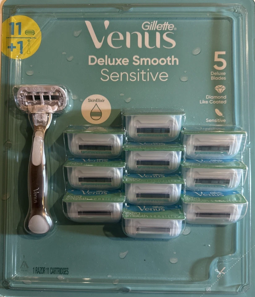 Gillette Venus 5 Blades Deluxe Smooth Sensitive Razor & Refills, 11-count - Image 1 of 1