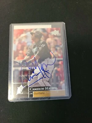 Cameron Maybin Signed 2009 Upper Deck Baseball Card #655 W/ C.O.A FREE SHIPPING  - Image 1 of 2