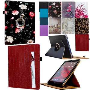 2018 iPad 9.7 6th Generation Rotating Magnetic Case Smart Cover Stand W/ Pocket - Picture 1 of 34