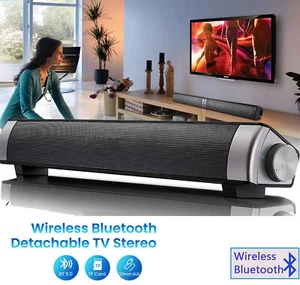 Soundbar Wireless Lautsprechersystem Subwoofer Bluetooth TV Heimkino 3.5mm AUX - Bild 1 von 11