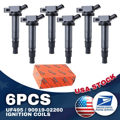 Ignition Coils High Quality UF495/90919-02260 6X For Toyota Land Cruiser 2013-19 Foto 1 de 4