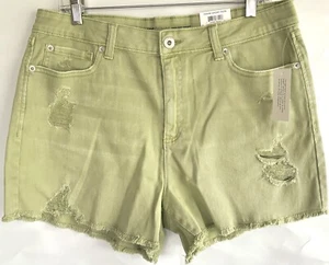 Inc Core Denim High Rise sage shorts distressed size 12/31 pockets - Picture 1 of 4