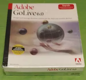 Adobe GoLive 6.0 (Retail) Upgrade for Mac 13200296 Sealed - Picture 1 of 5