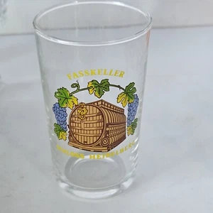 Fasskeller Schloss Heidelberg alemán 0,1 litro catador de vidrio 3 3/8" de alto - Imagen 1 de 5