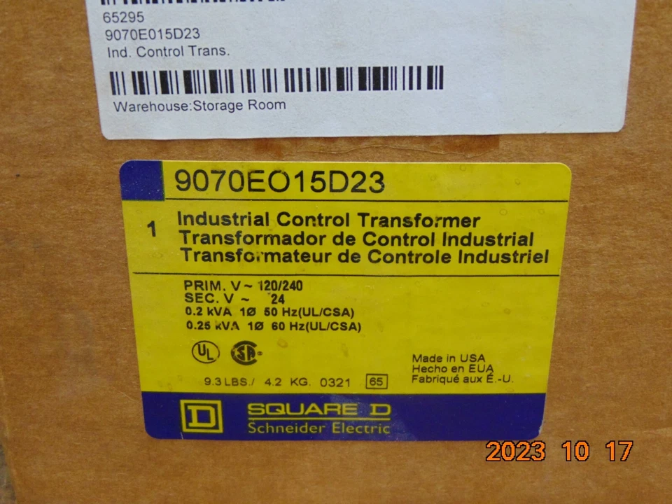 NEW SCHNEIDER ELECTRIC 9070EO15D23 SQUARE D  9070EO15D23 - Image 1 of 1