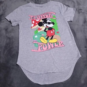 Disney Mickey Mouse Flower Power Mushroom Hippie Sleeper Shirt Toddler 3-4 - Picture 1 of 6