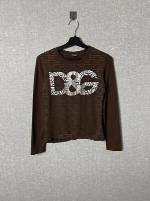 Vintage Dolce Gabbana Big Logo & Monogram D&G Long Sleeve Women's Size Xs-S - Image 1 of 4