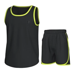 Essenclo Boys Clothing Set Athletic Shorts & Sleeveless Shirt Size 3-16 (2 Pcs) - Picture 1 of 176