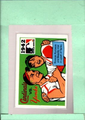1971 Fleer Laughlin World Series Black Backs #40 1942 - Cardinals vs. Y ID:51956 - Image 1 of 2