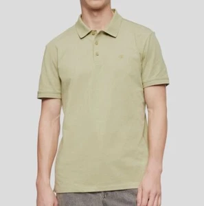 $69 Calvin Klein Mens Green Short Sleeves Cotton Monogram Logo Polo Shirt Sz XXL - Picture 1 of 2