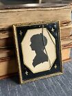 Antique Framed Silhouette with Reverse Glass