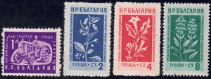 1951-53 Bulgaria SC# 742-832 - Medicinal Flowers - 4 Different Stamps - M-H - Picture 1 of 2