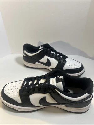 Talla 8 - Nike Dunk Low Negro Blanco W 🐼 🐼 🐼 Totalmente Nuevas En Caja Foto 1 de 4