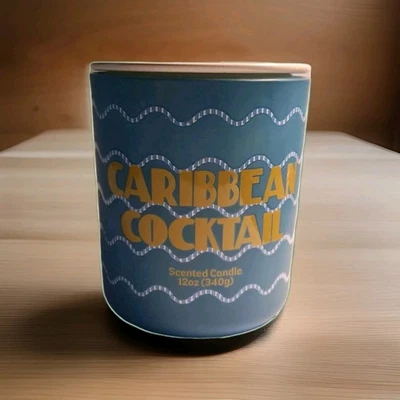  Vela frasco de coquetel caribenho com tampa 12 oz Room Essentials™ *PRESENTE MISTERIOSO GRÁTIS * - Imagem 1 de 4