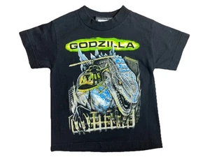 Vtg 1998 Godzilla Kids Shirt Size 4 Movie Promo 90s Zilla Monster - Picture 1 of 8
