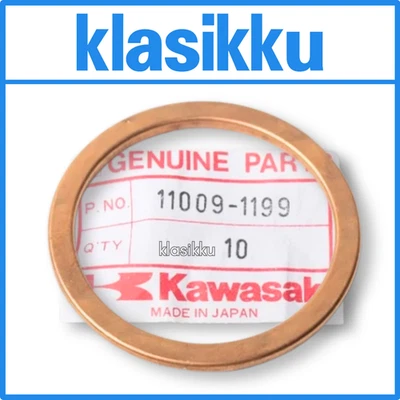 JUNTA DE TUBO DE ESCAPE 11009-1199 OEM KAWASAKI S1 S2 F1 KH100 G3SS G4TR Foto 1 de 4