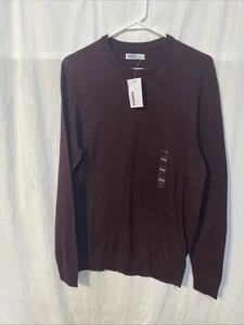 NEW Sonoma Goods For Life Men's M Crewneck Sweater Pullover Soft Knit Plum - Picture 1 of 4