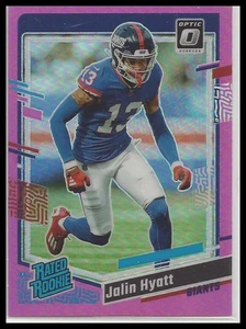 Panini Donruss Jalin Hyatt Optic Pink 2023 clasificación Prizm novato #279 Giants - Imagen 1 de 2