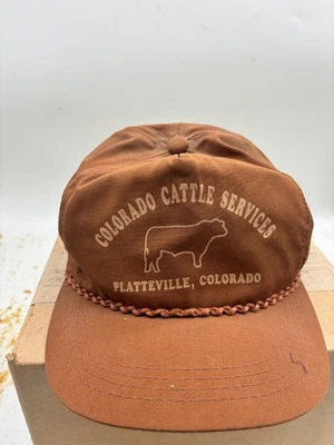Sombrero Colorado Cattle Services MHC Para Hombre Ajustable Marrón De Colección Platteville Foto 1 de 4