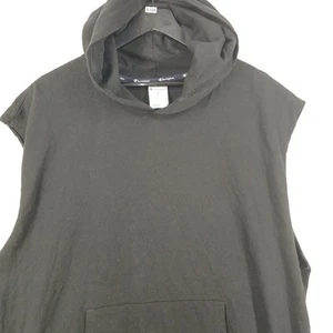 Champion Sleeveless Hoodie Black Mens XL Pre-owned Workout Gym Training Weights - Picture 1 of 8