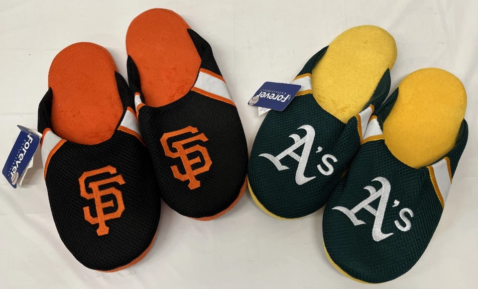 MLB Men's Jersey Mesh Slide Slippers House Shoes - Image 1 of 1
