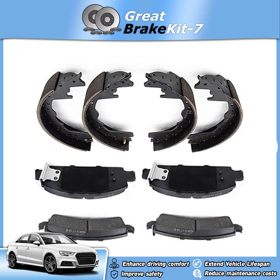 Zapatas de freno delanteras y traseras originales para Dodge W200 1975 1976 1977 1978 7,2 L Foto 1 de 4