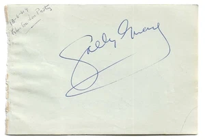 Sally Grey + Brenda Bruce. English Actors. Signed 1940s/50s Autograph Album Page - Picture 1 of 2