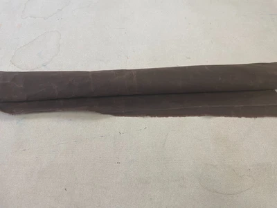 Merchant Mills Organic Cotton Oilskin Brown Less than 2/3 yd Corner Cut - Image 1 of 4