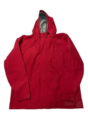 Lands End Goretex Rain Jacket Mens XL Red Waterproof Outdoors - Image 1 of 4