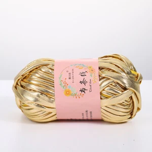 30M 100g Shiny Metallic Texture T-Shirt Yarn Ball DIY Knitting Yarn Craft Sewing - Picture 1 of 34