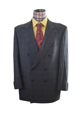 ABRIGO DEPORTIVO ERMENEGILDO ZEGNA Hombre Gris Doble Pecho Alto Rendimiento 42L  Foto 1 de 4