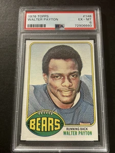 1976 Topps Walter Payton RC Chicago Bears PSA 6 EXCELLENT-MINT Looks Sharp - Picture 1 of 2