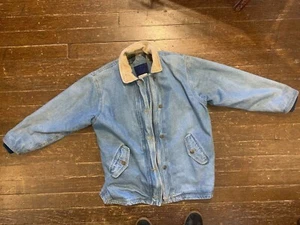 Rare Vintage East West Denim Chore Jacket Blue Label 60s - Picture 1 of 10