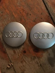 2 Center Caps OEM Audi A6 S6 8D0601165 15" Wheel Hubcap 95 96 97 98 5.75" - Picture 1 of 2