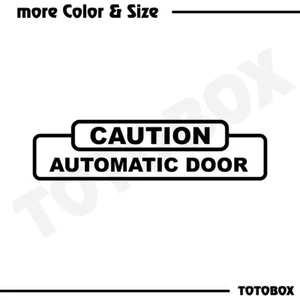 Automatic Door Sign Sticker Decals Auto Business Store Sign Window Door Stickers - Picture 1 of 7