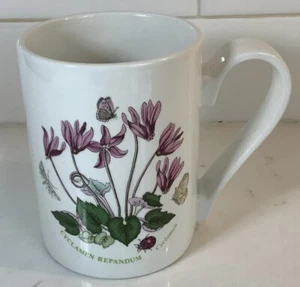 Rare Portmeirion Botanic Garden Cyclamen Coffee Mug Tea Cup ￼￼Britain Vintage - Picture 1 of 4