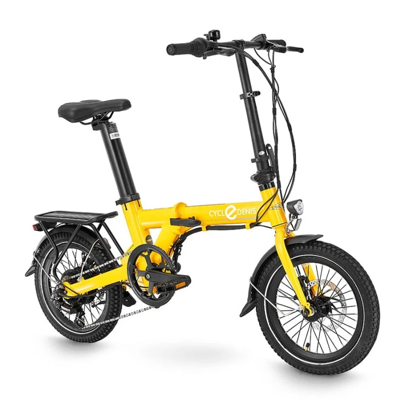 CycleDenis Mini Fold Klappfahrrad E-Bike 16-Zoll 6-Gang klappbar Pedelec Neu - Bild 1 von 4